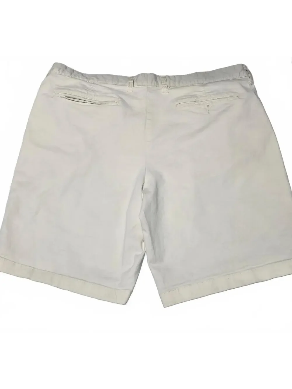 George Men’s Size 40 Cream Khaki Chino Shorts Flat Front Casual